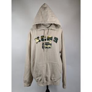 XCES Unisex Large Hoodie Pullover Pocket Men Womens Camo Logo Streetwear Graphic
